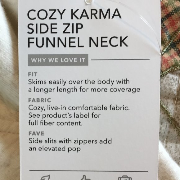 Athleta Cozy Karma Side Zip Funnel Neck NEW - Picture 6 of 7